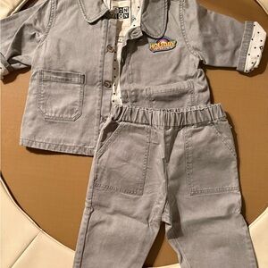 Bonton Light Gray Kids' Outfit